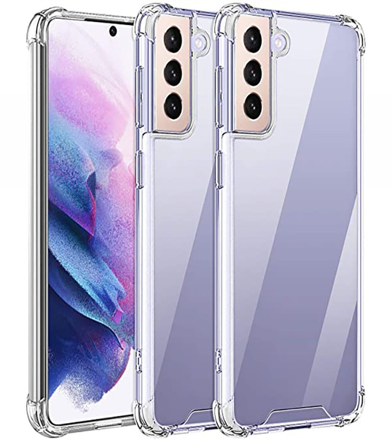 Samsung S21 Plus Back Cover Transparent Extra Bumper Anti Shock Soft Clear Case Samsung S21 Plus