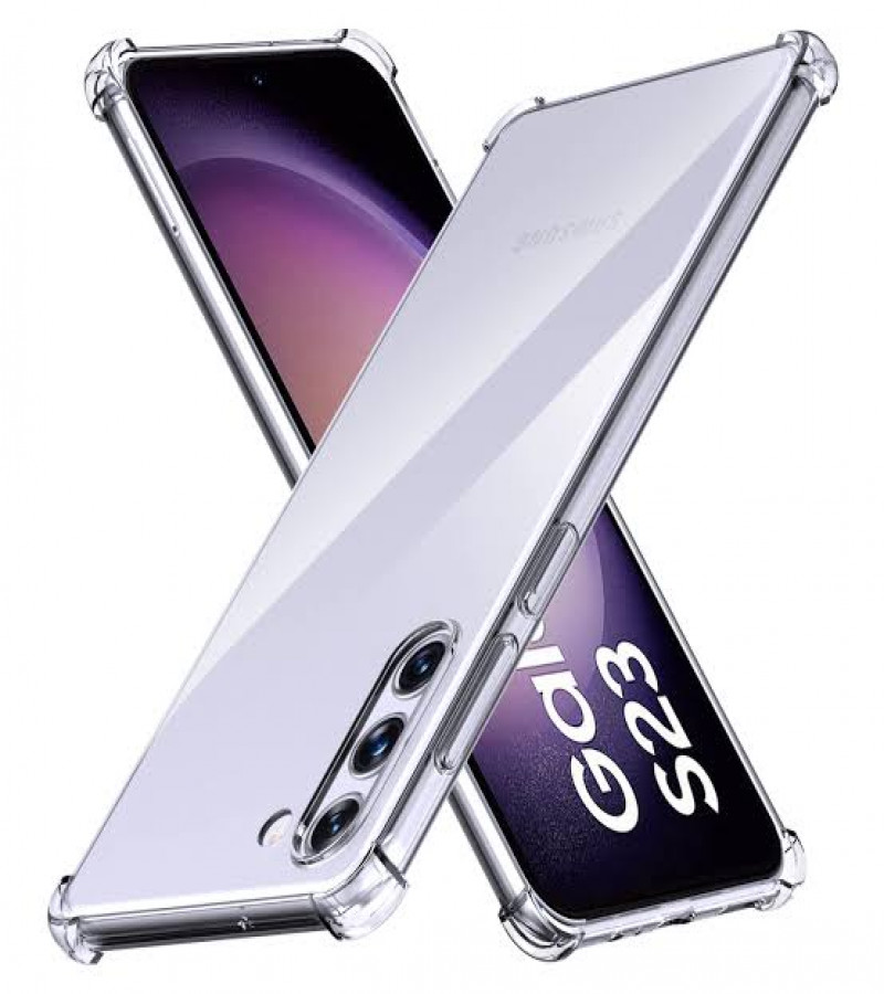 Samsung S23 Back Cover Transparent Extra Bumper Anti Shock Soft Clear Case Samsung S23