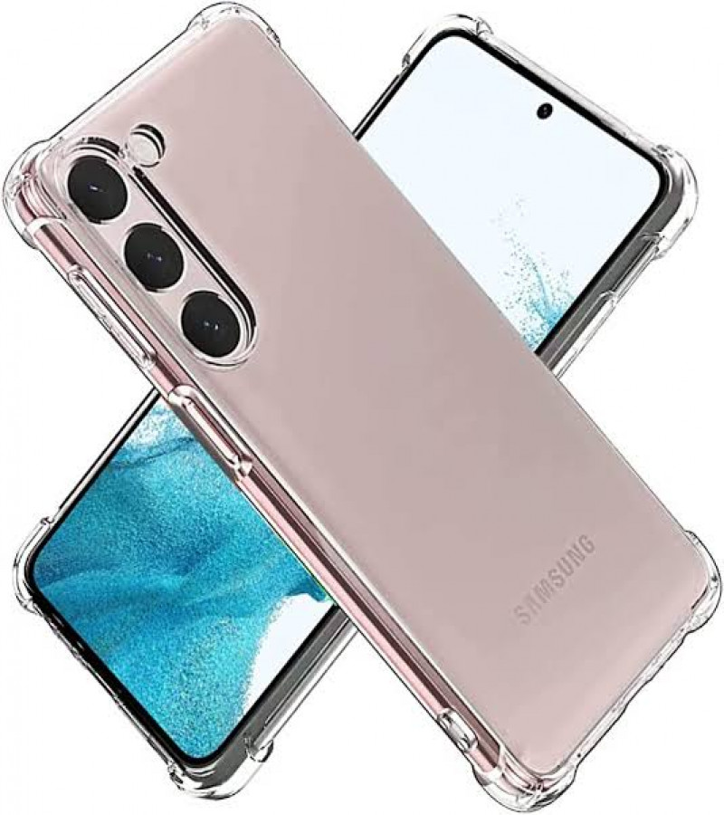 Samsung S23 Plus Back Cover Transparent Extra Bumper Anti Shock Soft Clear Case Samsung S23 Plus
