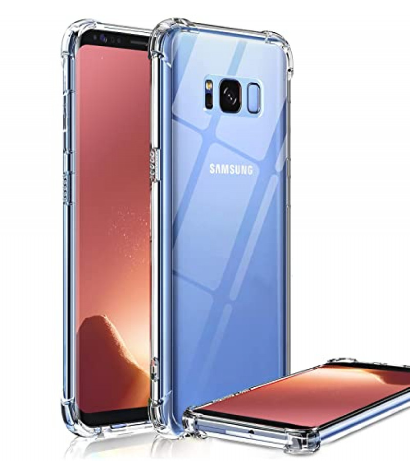 Samsung S8 Plus Back Cover Transparent Extra Bumper Anti Shock Soft Clear Case Samsung S8 Plus