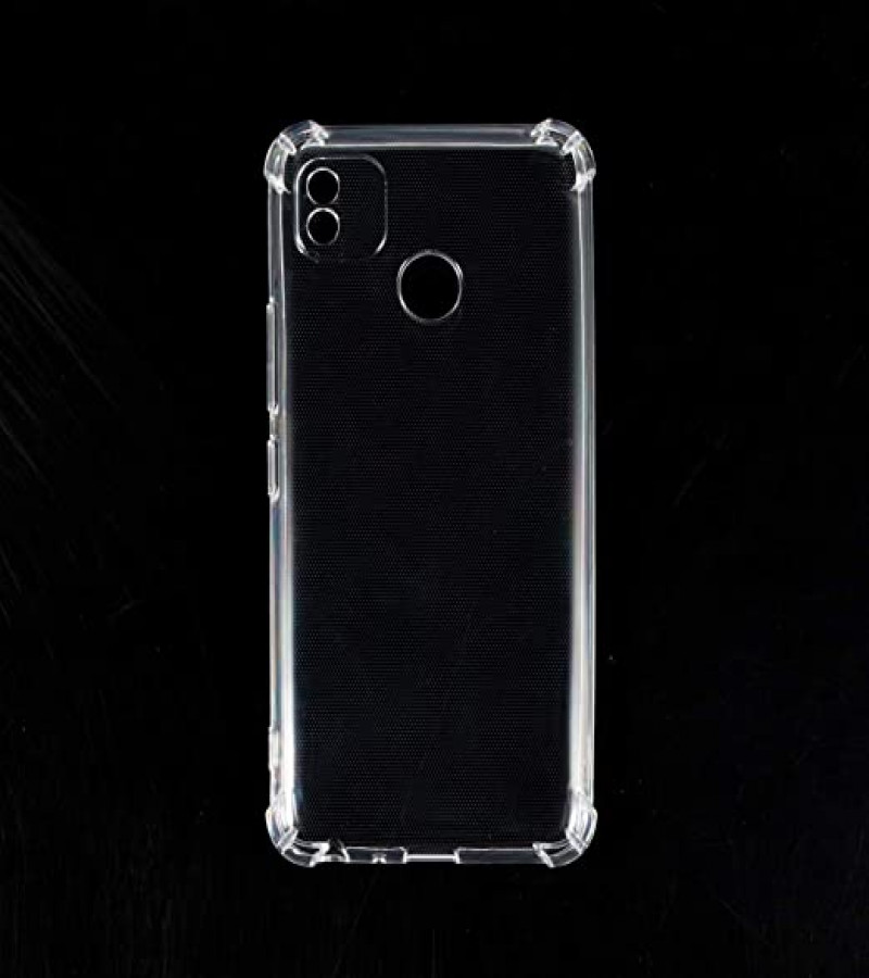 Tecno Pop 4 Back Cover Transparent Extra Bumper Anti Shock Soft Clear Case Tecno Pop 4