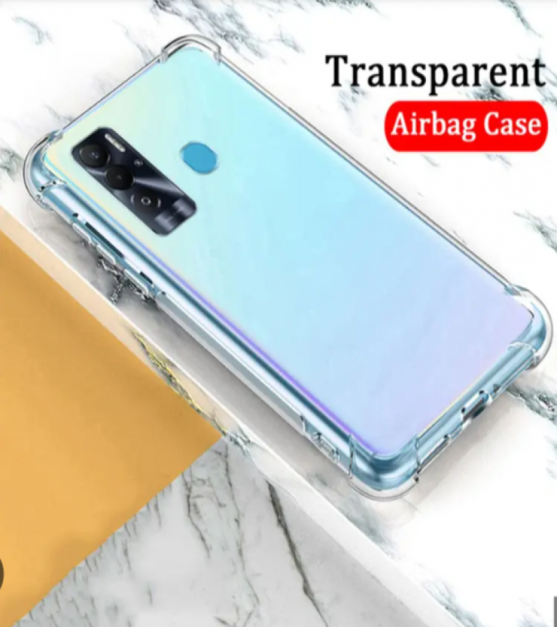 Tecno Pova Neo Back Cover Transparent Extra Bumper Anti Shock Soft Clear Case Tecno Pova Neo