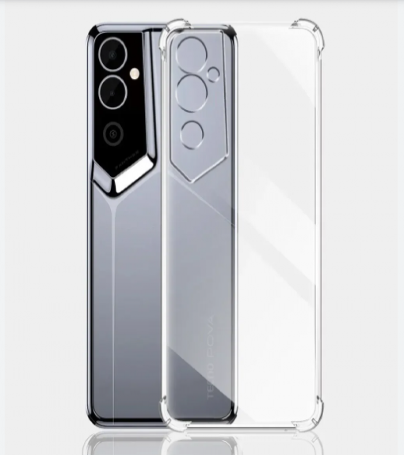 Tecno Pova Neo2 Back Cover Transparent Extra Bumper Anti Shock Soft Clear Case Tecno Pova Neo2