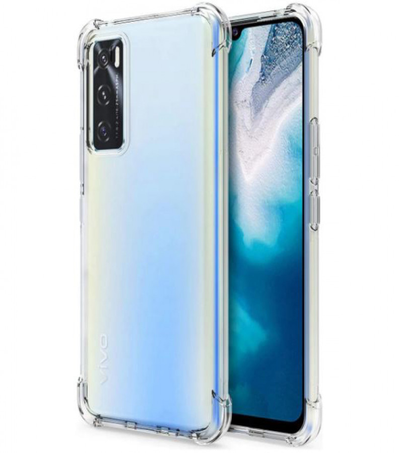 VIVO V20 SE Back Cover Transparent Extra Bumper Anti Shock Soft Crystal Clear Case VIVO V20 SE