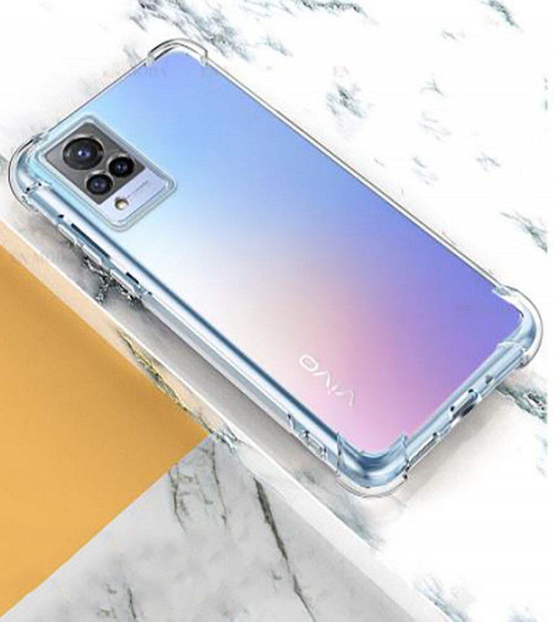 VIVO V21 Back Cover Transparent Extra Bumper Anti Shock Soft Crystal Clear Case VIVO V21