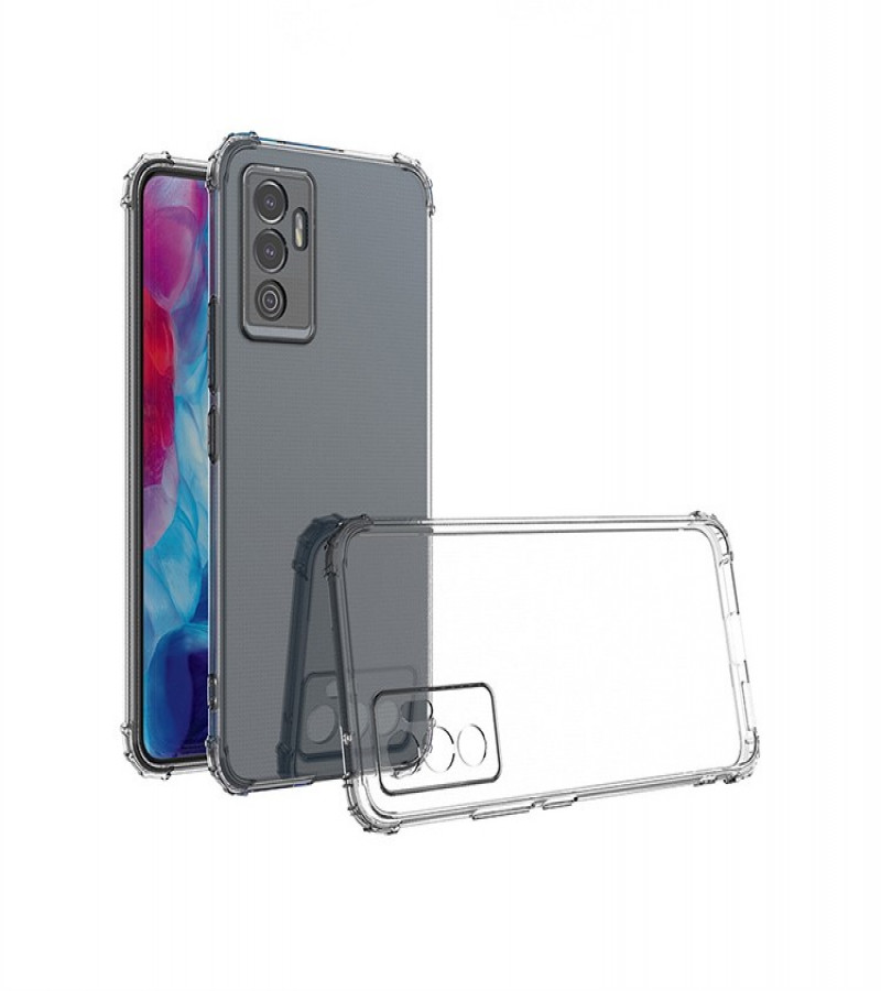 VIVO V23E Back Cover Transparent Extra Bumper Anti Shock Soft Crystal Clear Case VIVO V23E
