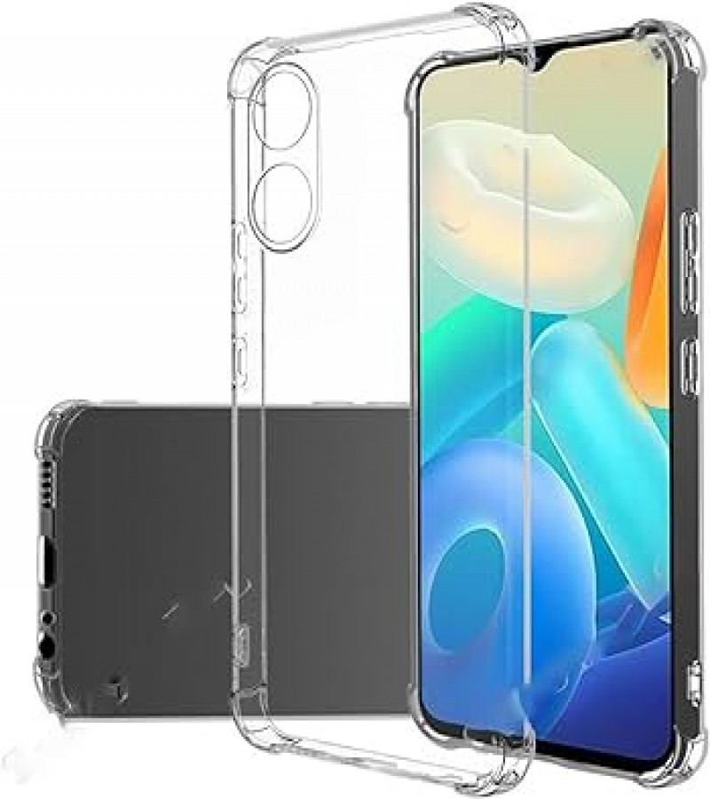 VIVO Y02s Back Cover Transparent Extra Bumper Anti Shock Soft Crystal Clear Case VIVO Y02s