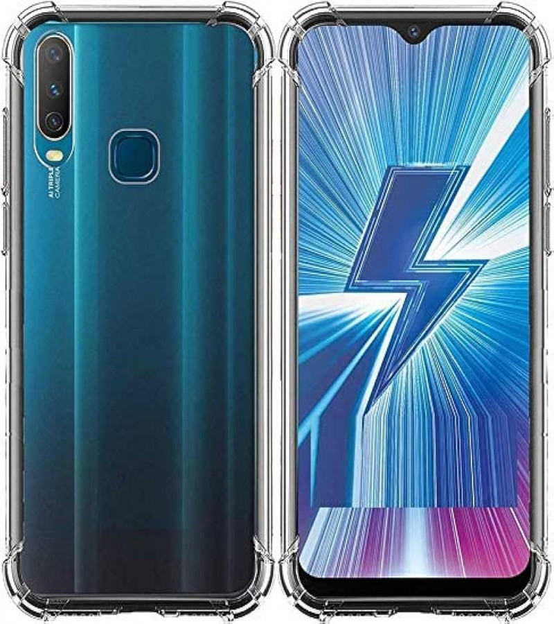 VIVO Y19 Back Cover Transparent Extra Bumper Anti Shock Soft Crystal Clear Case VIVO Y19