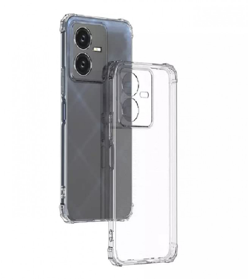 VIVO Y22S Back Cover Transparent Extra Bumper Anti Shock Soft Crystal Clear Case VIVO Y22S