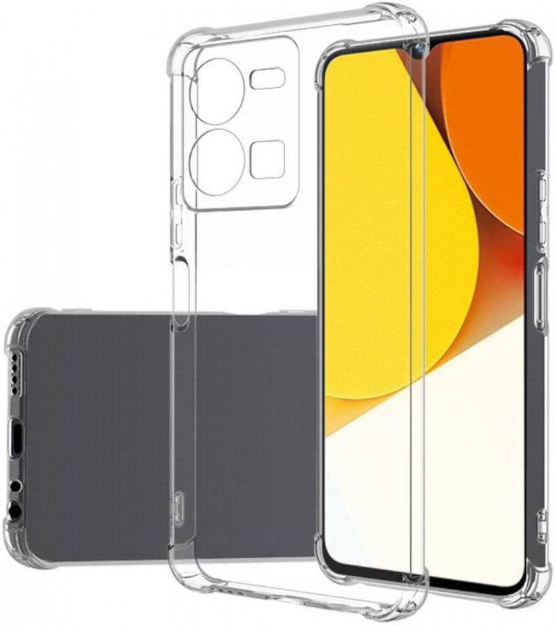 VIVO Y35 Back Cover Transparent Extra Bumper Anti Shock Soft Crystal Clear Case VIVO Y35