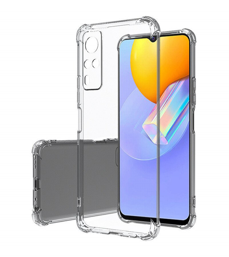 VIVO Y53S Back Cover Transparent Extra Bumper Anti Shock Soft Crystal Clear Case VIVO Y53S