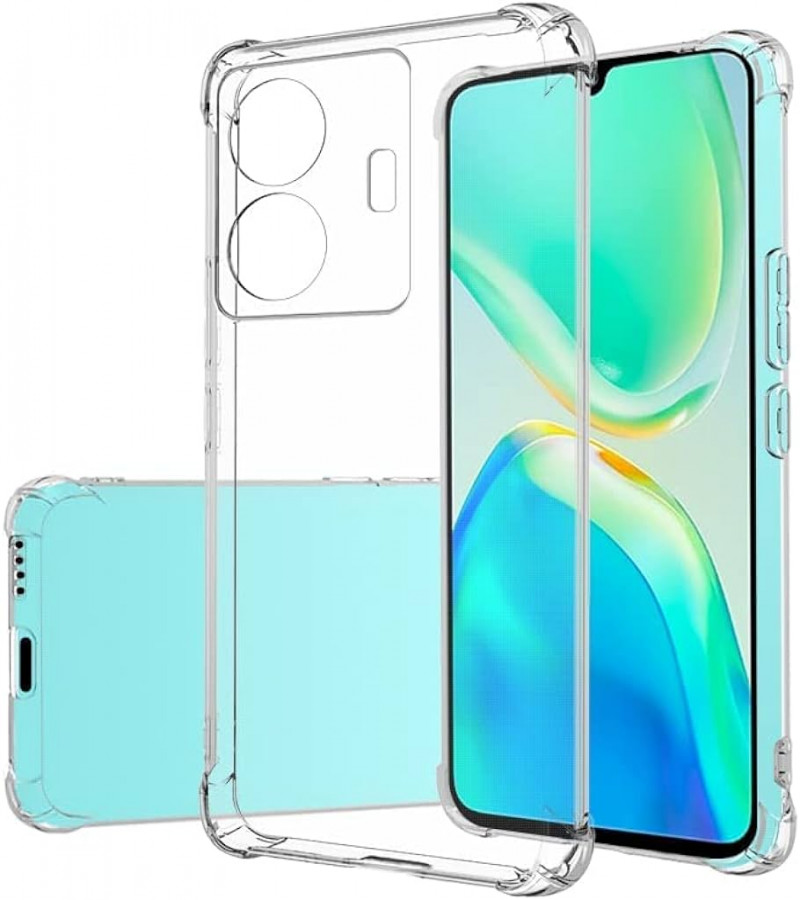 VIVO Y55 Back Cover Transparent Extra Bumper Anti Shock Soft Crystal Clear Case VIVO Y55