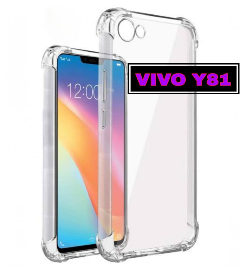 VIVO Y81 Back Cover Transparent Extra Bumper Anti Shock Soft Crystal Clear Case VIVO Y81